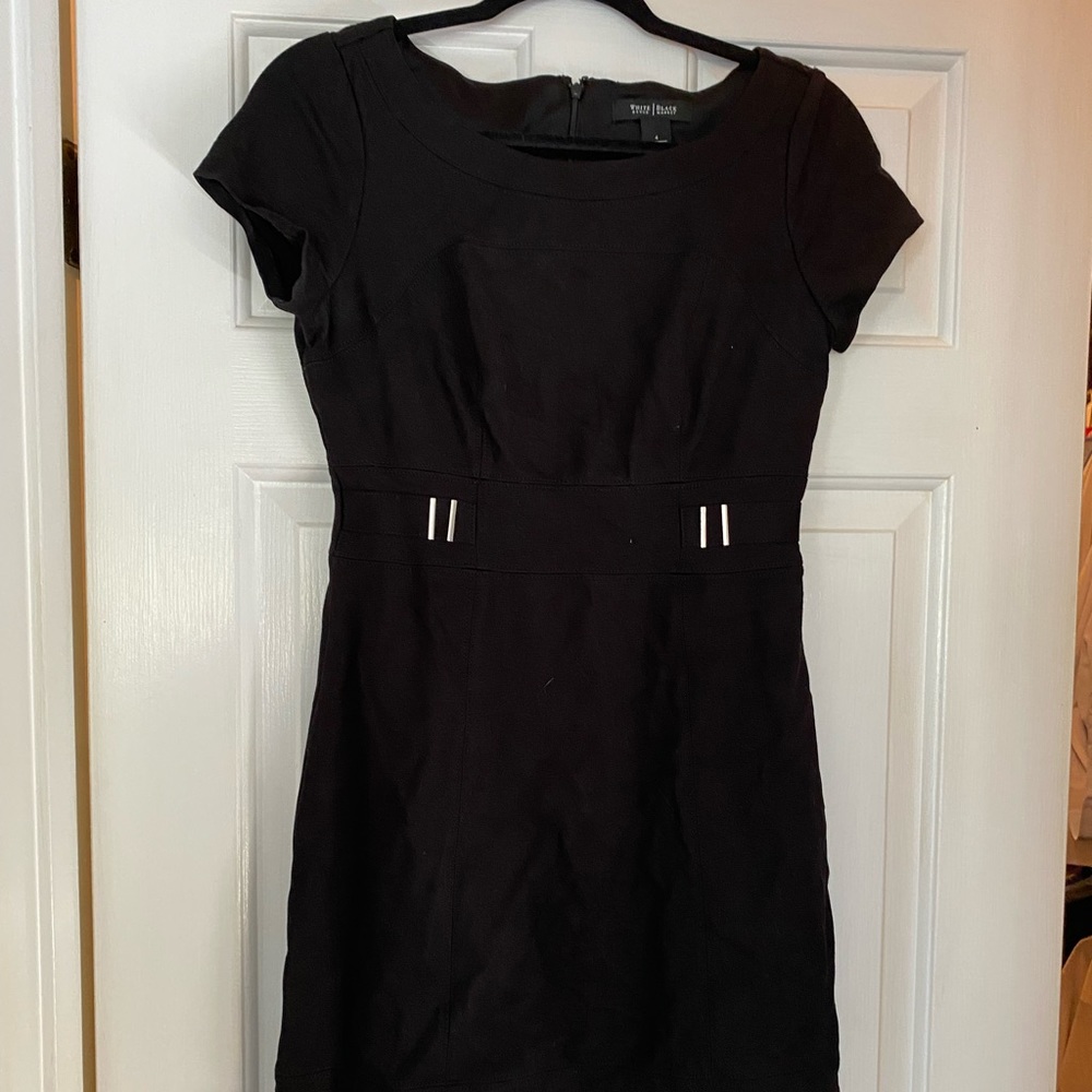 Slimming Black Short Sleeved Dress